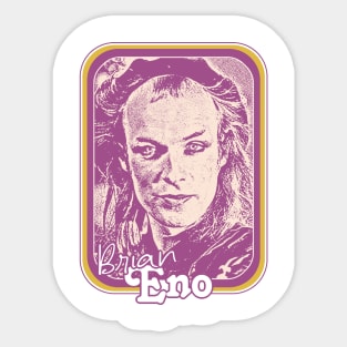 Brian Eno / Retro Fan Art Design Sticker